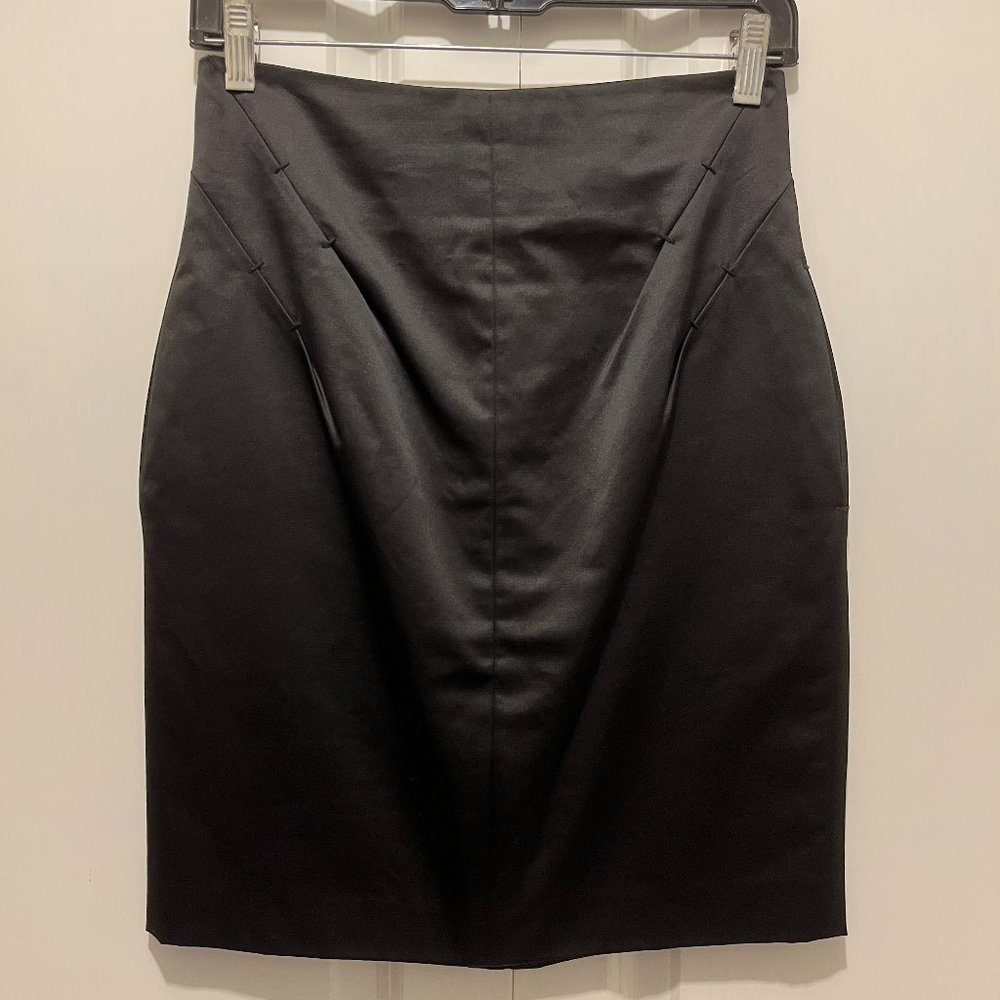 Robert Rodriguez Black Skirt with Zippered Back